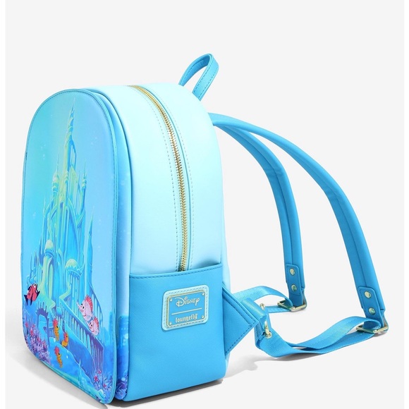 Loungefly Disney The Little Mermaid Castle Mini Backpack - BoxLunch Exclusive - Picture 4 of 6
